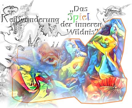 Das Spiel der inneren Wildnis - Keilwanderung & Farbenspiel - 18 Farbfotomontagen/29 schwarz-weiß Fotomontagen