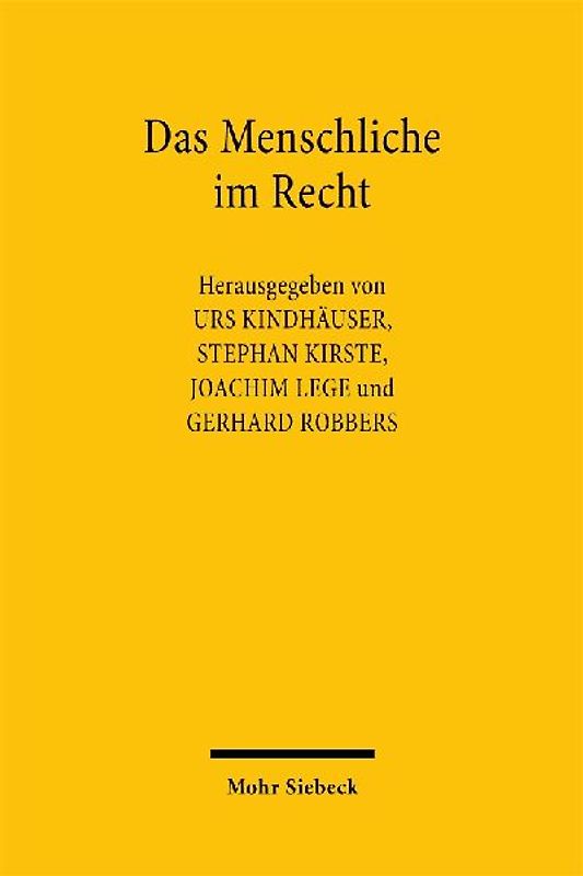 Das Menschliche im Recht