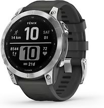Garmin Fenix 7 47 mm zilver met graphite band [wifi]