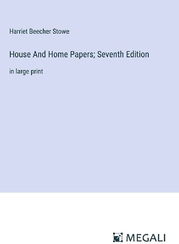 House And Home Papers; Seventh Edition