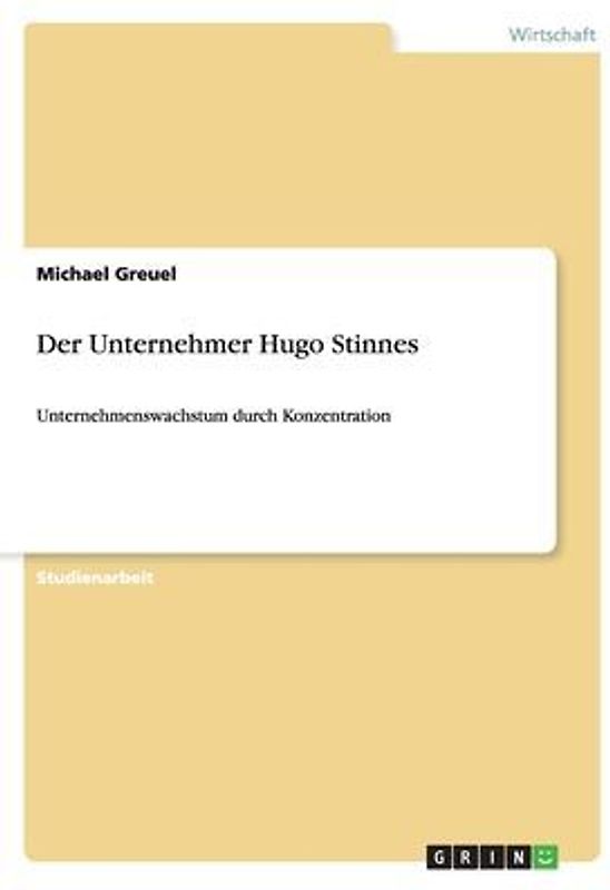 Der Unternehmer Hugo Stinnes