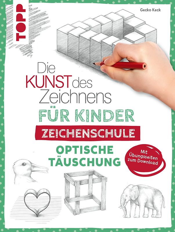 Die Kunst des Zeichnens für Kinder Zeichenschule - Optische Täuschung