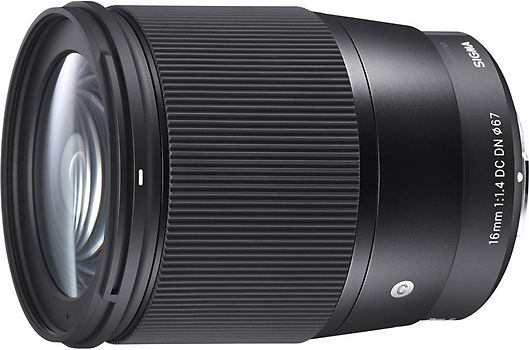 Sigma C 16 mm F1.4 DC DN 67 mm Filtergewinde (Micro Four Thirds Anschluss) schwarz