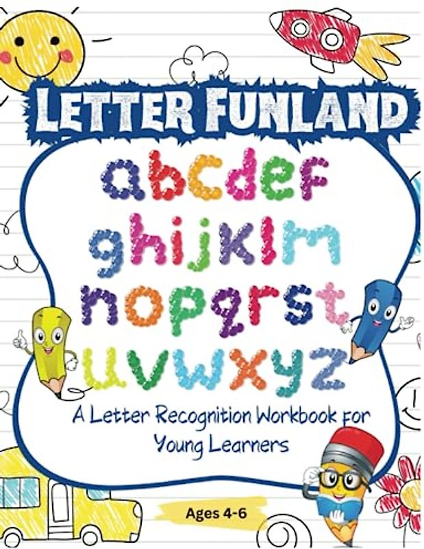 Learn to recognize your letters with Letter Funland! A fun activities workbook. Preschool, Kindergarten, Homeschool.