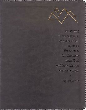 Niv, Journal the Word Bible (Perfect for Note-Taking), Double-Column, Leathersoft, Gray, Red Letter, Comfort Print