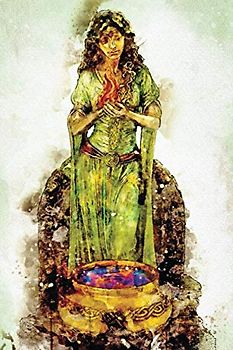 Goddess Brigid Watercolor: Blank Lined Notebook, Journal or Diary