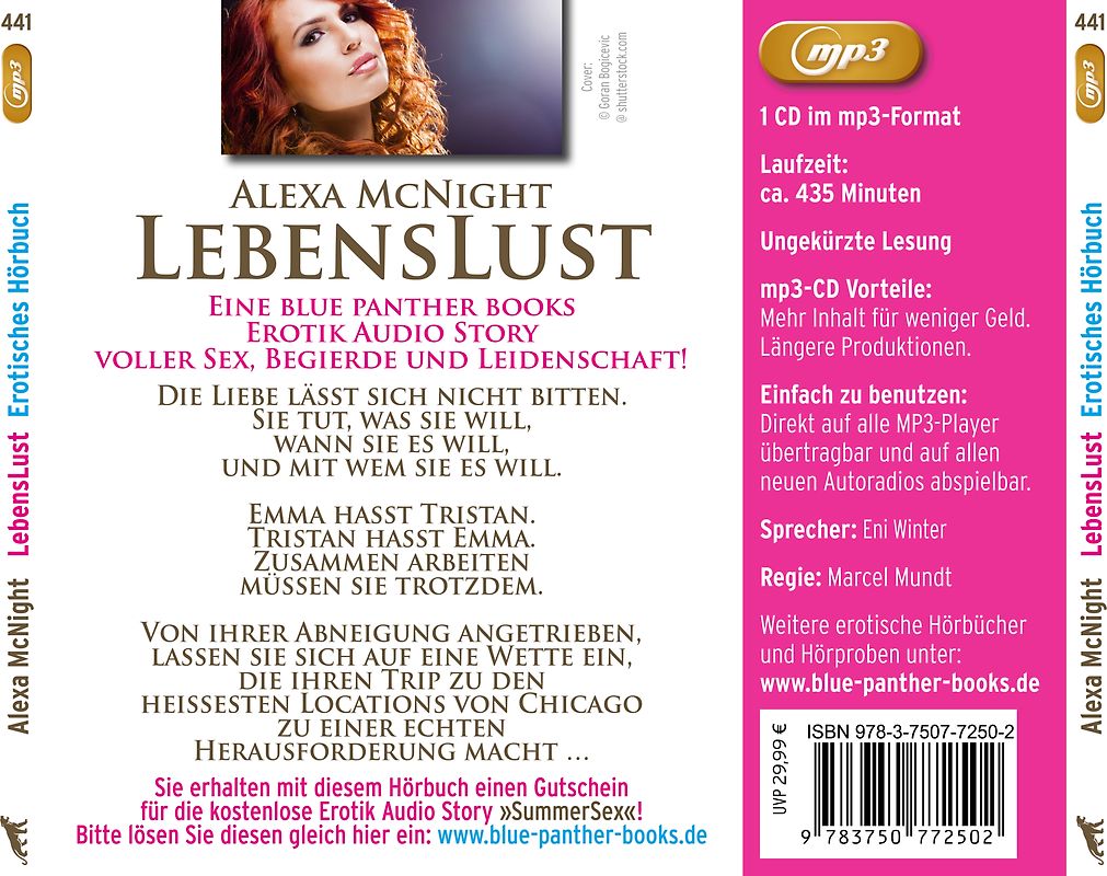 LebensLust | Erotik Audio Story | Erotisches Hörbuch MP3CD