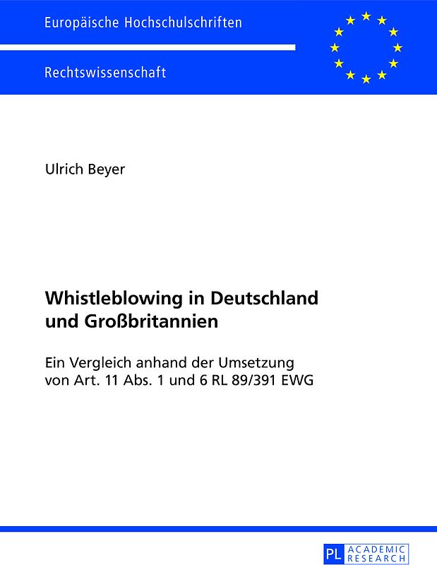 Whistleblowing in Deutschland und Großbritannien