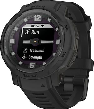 Garmin Instinct Crossover Solar 45 mm noir et bracelet en silicone noir [Taktical Edition]