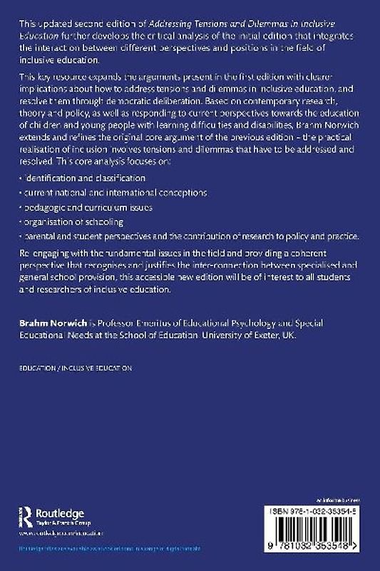 Addressing Tensions and Dilemmas in Inclusive Education