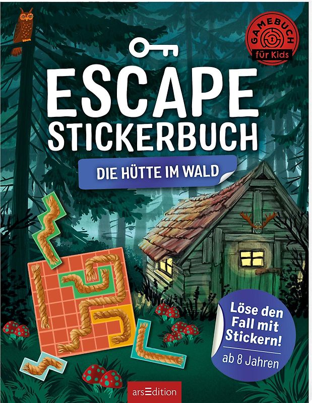 Escape-Stickerbuch – Die Hütte im Wald