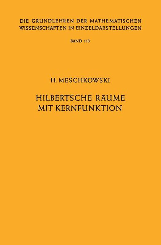 Hilbertsche Räume mit Kernfunktion