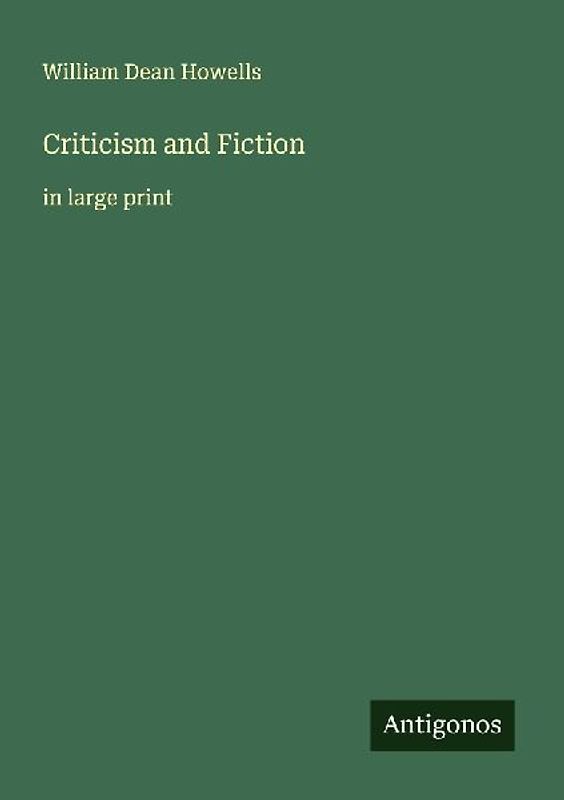 Criticism and Fiction