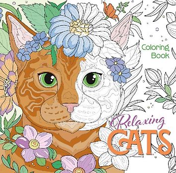 Relaxing Cats Coloring Book