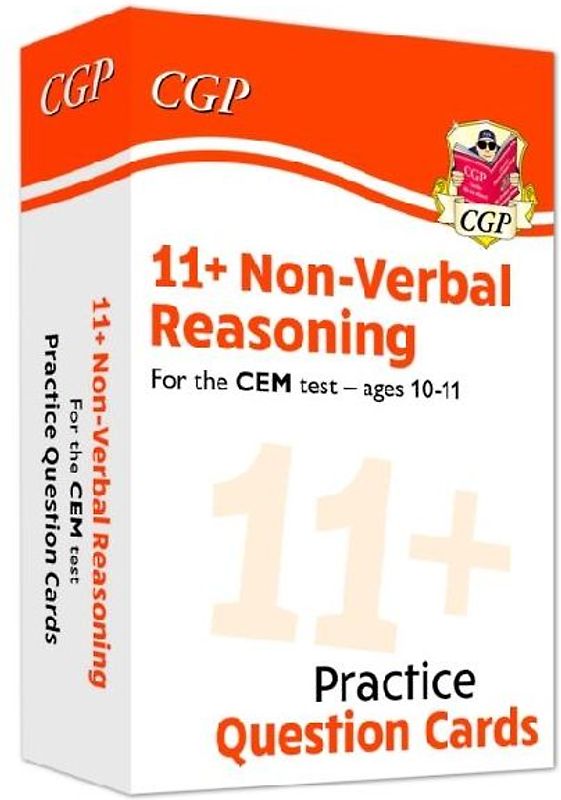 11+ CEM Non-Verbal Reasoning Practice Question Cards - Ages 10-11