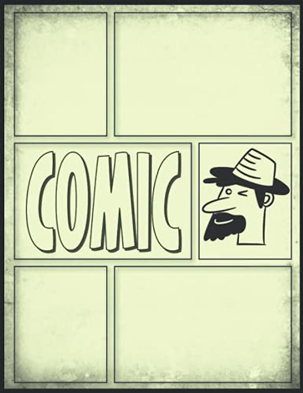 Comic Ünd Manga Zeichnen Lernen Blanko Buch: Individualisierbare Blanko Comic Buch für Erwachsene || Comic Heft Leer mit 100 Sleiten || Geschenke Für Männer Bart