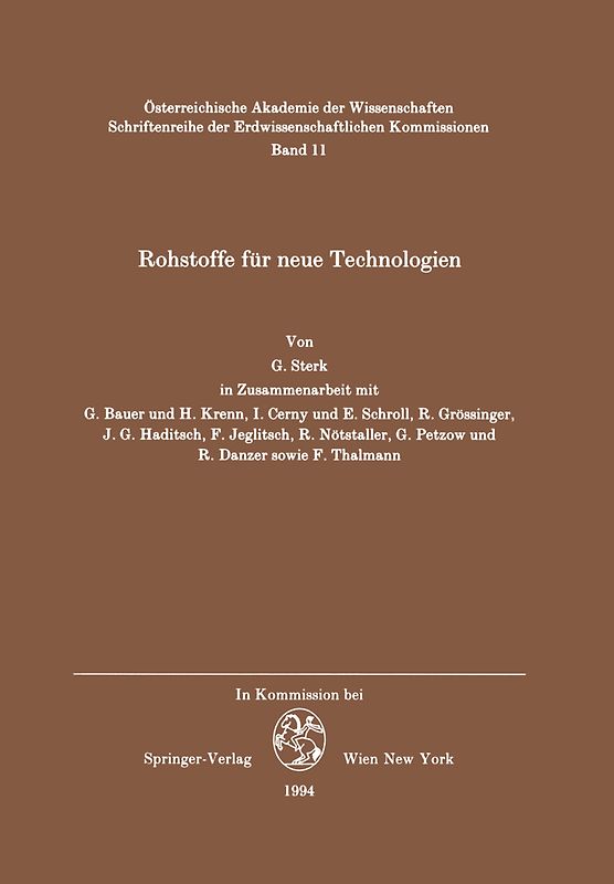 Rohstoffe für neue Technologien
