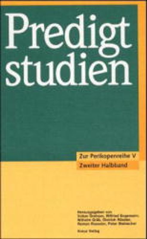 Predigtstudien / Zur Perikopenreihe V