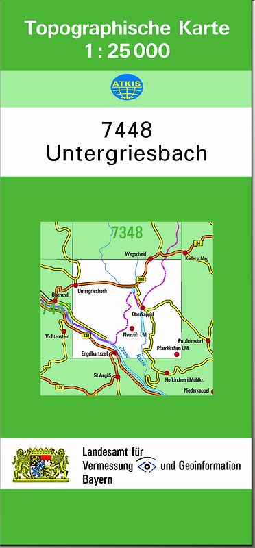 TK25 7448 Untergriesbach