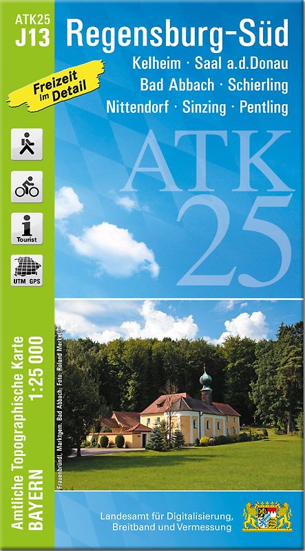 ATK25-J13 Regensburg-Süd (Amtliche Topographische Karte 1:25000)