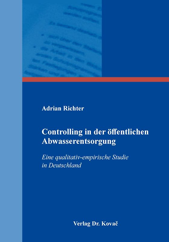 Controlling in der öffentlichen Abwasserentsorgung