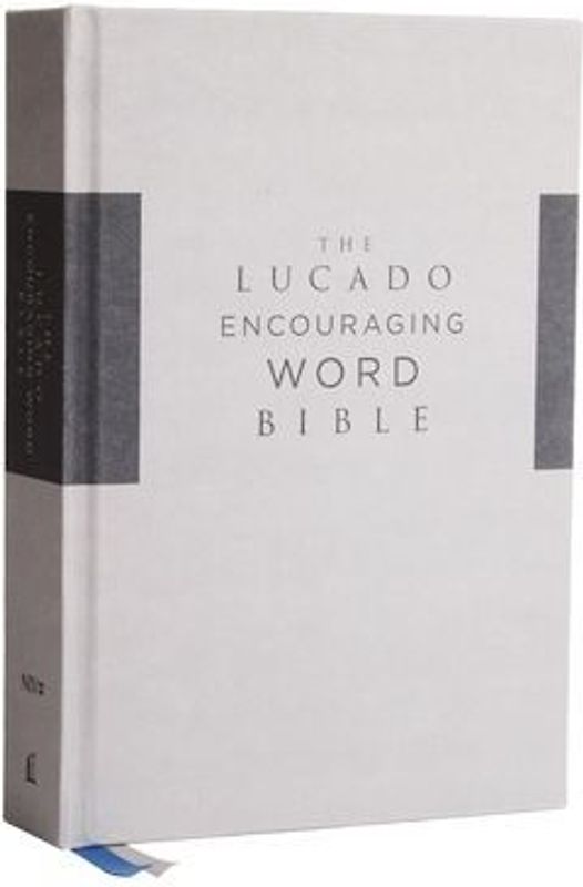 Niv, Lucado Encouraging Word Bible, Gray, Cloth Over Board, Comfort Print