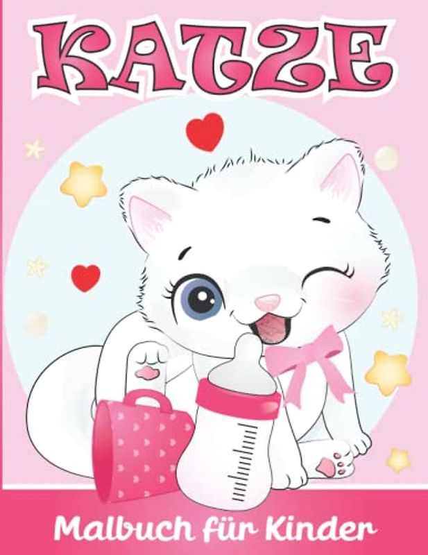 Katze Malbuch für Kinder: Katze Malvorlagen für Jungen und Mädchen