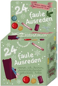 Adventskalender-Box "24 faule Ausreden" warum ich keinen Adventskalender gebastelt habe
