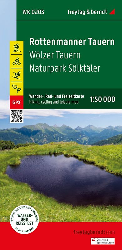 freytag & berndt Wanderkarte WK 203 Rottenmanner Tauern, Wölzer Tauern - Naturpark Sölktäler 1:50.000