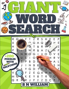 Giant Word Search Puzzle Book for Adults, Seniors and Teens: 200 Puzzles and 20,000 Words to Find