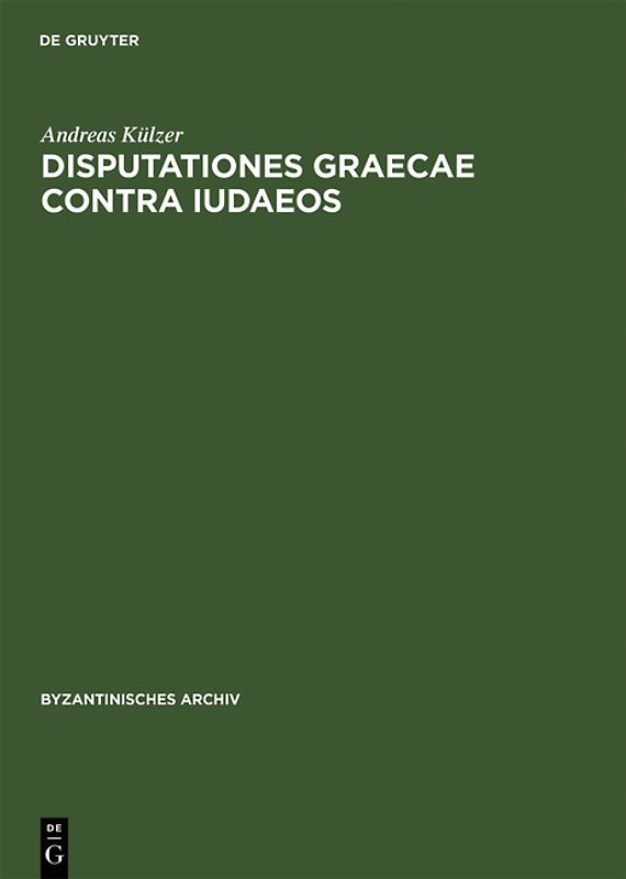 Disputationes graecae contra Iudaeos
