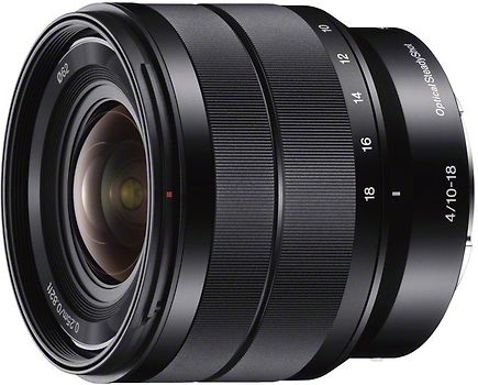 Sony E 10-18 mm F4.0 62 mm Objectif (adapté à Sony E-mount) noir