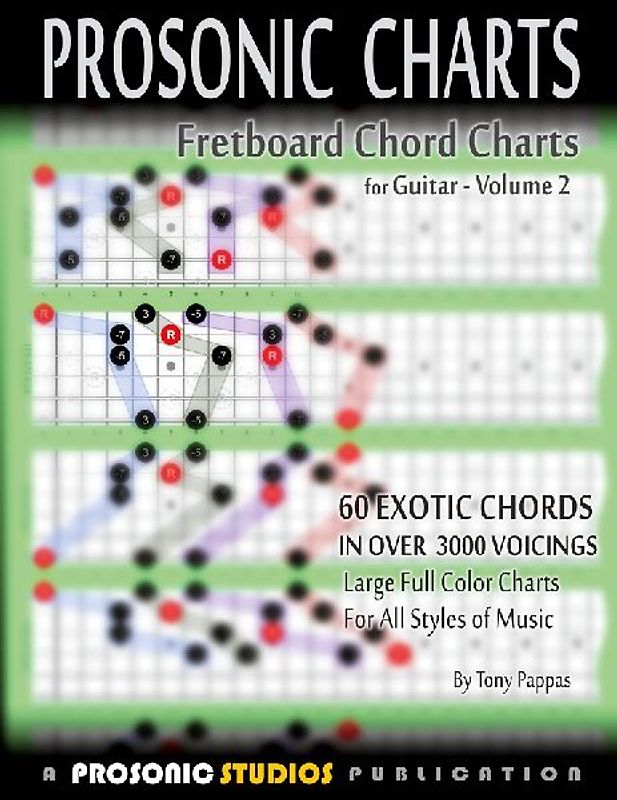 Fretboard Chord Charts for Guitar - Volume 2
