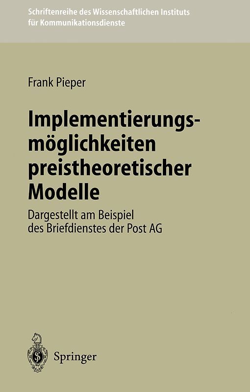 Implementierungsmöglichkeiten preistheoretischer Modelle