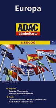 ADAC LänderKarte Europa 1:2 500 000