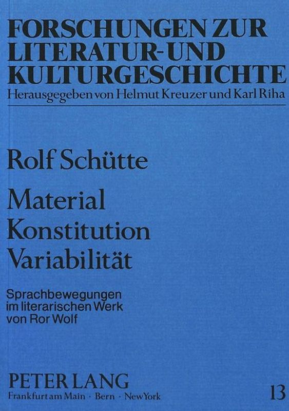 Material Konstitution Variabilität