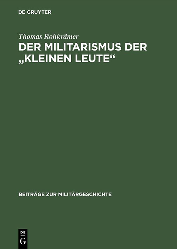 Der Militarismus der "kleinen Leute"