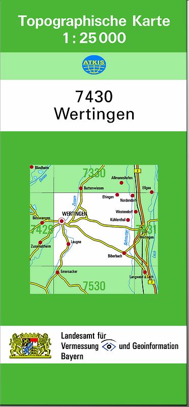 TK25 7430 Wertingen