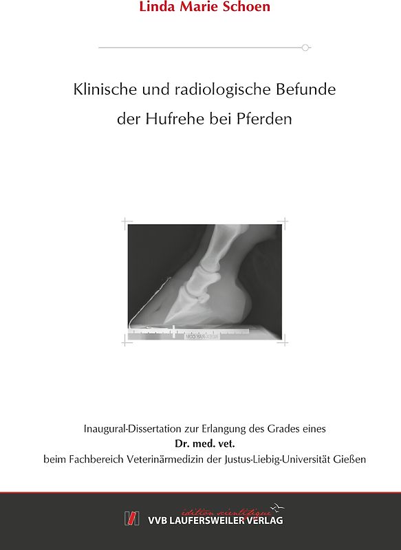Klinische und radiologische Befunde der Hufrehe bei Pferden
