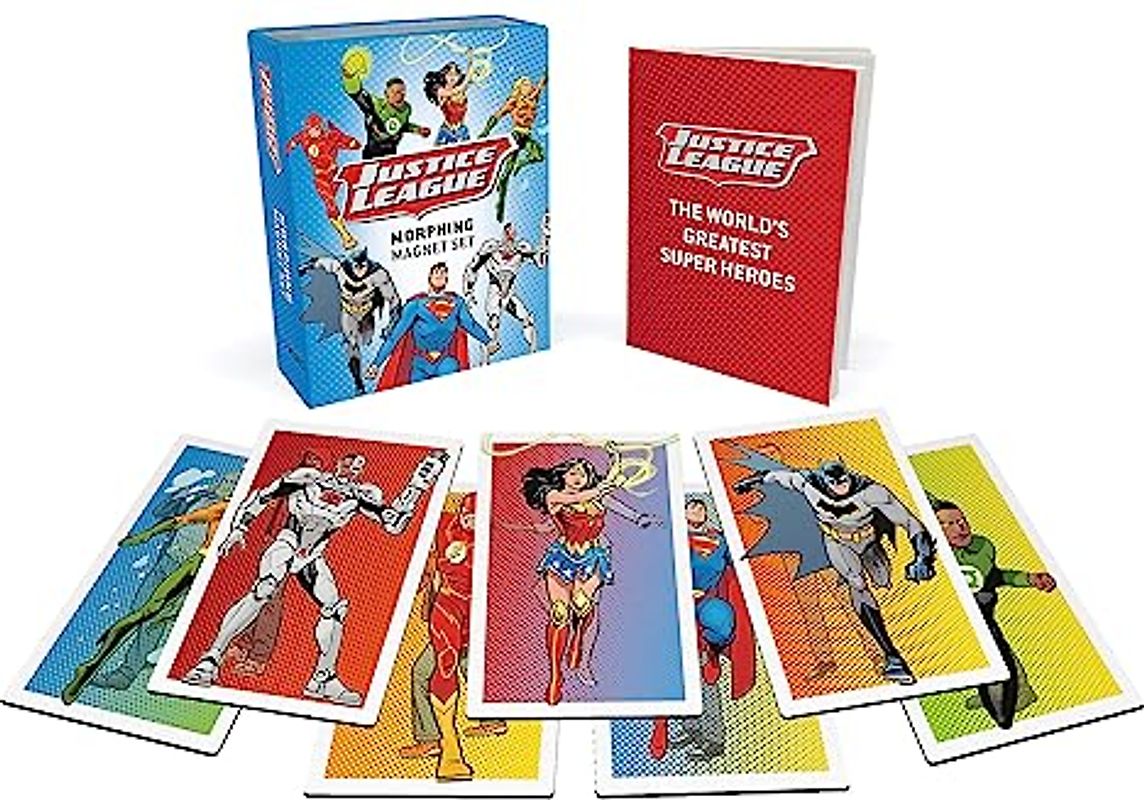 Justice League: Morphing Magnet Set: (Set of 7 Lenticular Magnets) (RP Minis)