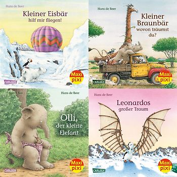 Maxi-Pixi-4er-Set 55: Tiergeschichten von Hans de Beer (4x1 Exemplar)
