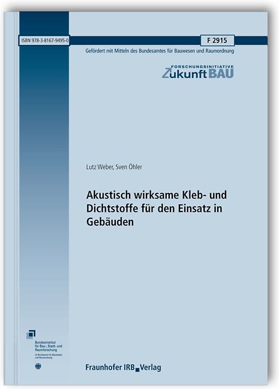 Akustisch wirksame Kleb- und Dichtstoffe für den Einsatz in Gebäuden.