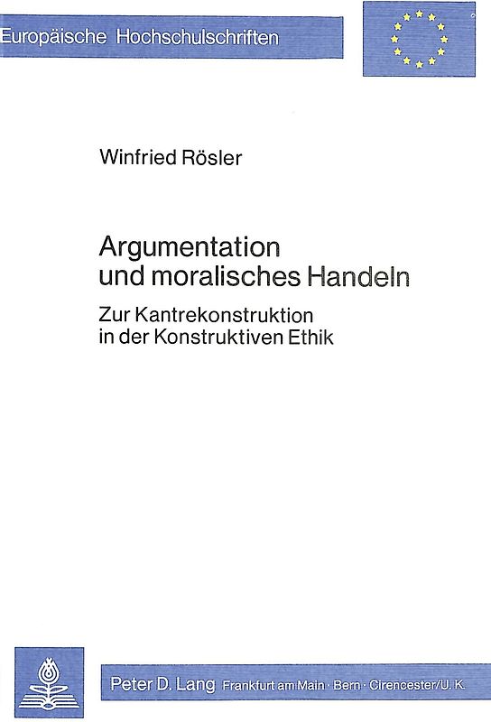 Argumentation und moralisches Handeln
