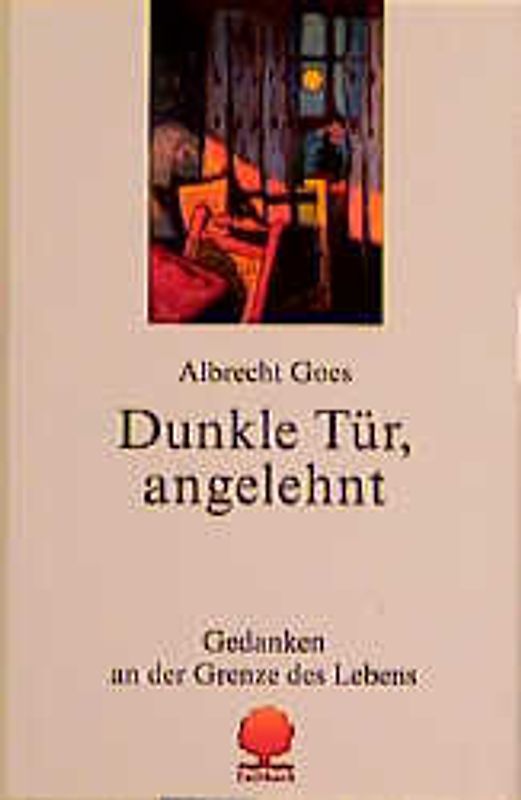 Dunkle Tür, angelehnt