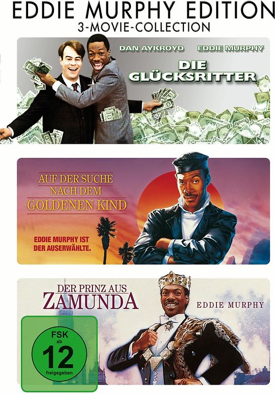 Die Glücksritter / Auf der Suche nach dem goldenen Kind / Der Prinz aus Zamunda [3 DVDs] DVD