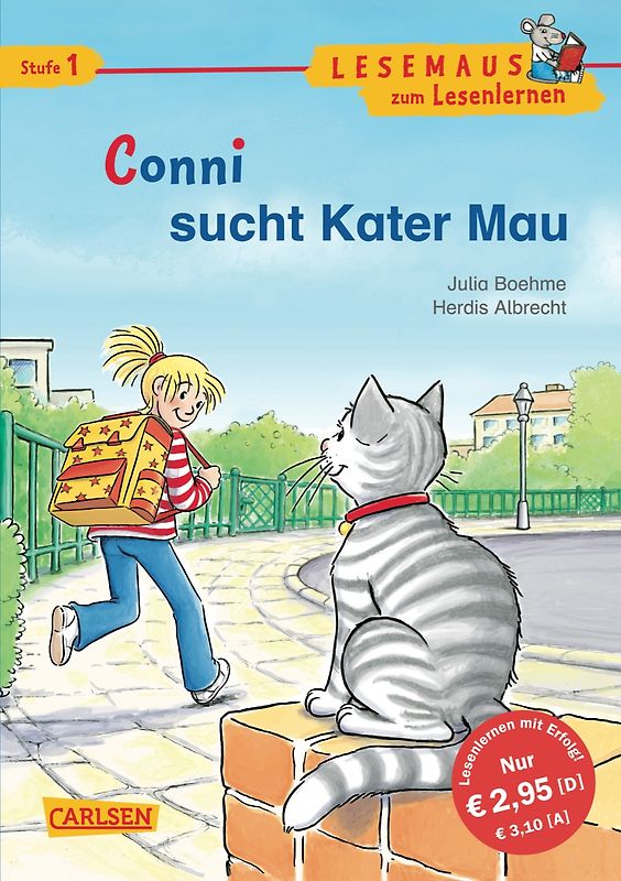 LESEMAUS zum Lesenlernen Stufe 1: Conni sucht Kater Mau