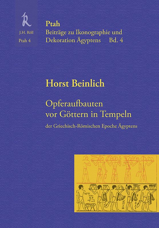 Opferaufbauten vor Göttern in Tempeln der griechisch-römischen Epoche Ägyptens