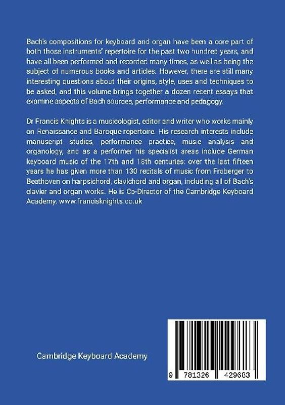 Observations on Bach's Keyboard and Organ Music