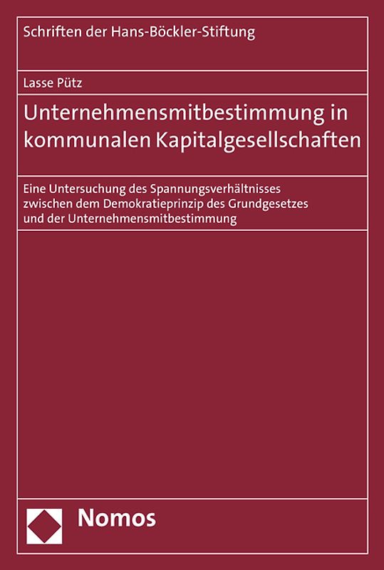 Unternehmensmitbestimmung in kommunalen Kapitalgesellschaften