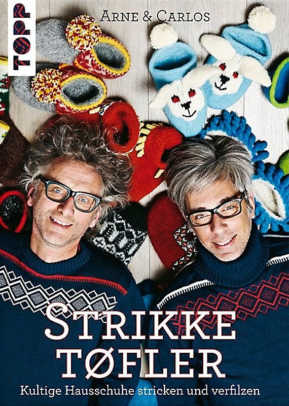 Strikketøfler. Kultige Hausschuhe stricken und verfilzen